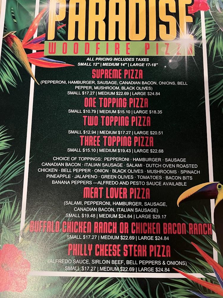 Paradise Pizza Cheesecurds